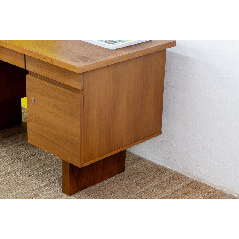 Scandinavian vintage desk in light wood, 1960