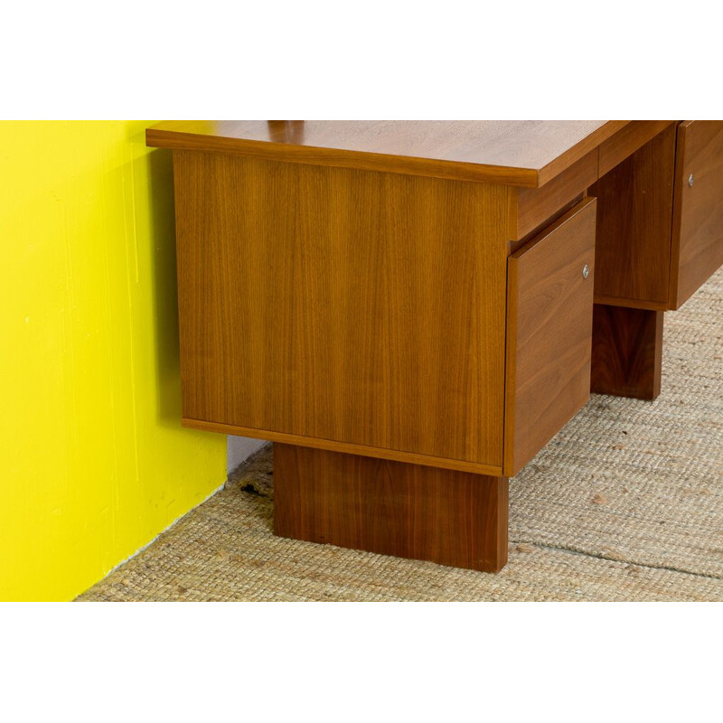 Scandinavian vintage desk in light wood, 1960