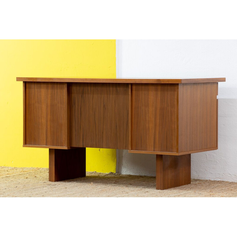 Scandinavian vintage desk in light wood, 1960