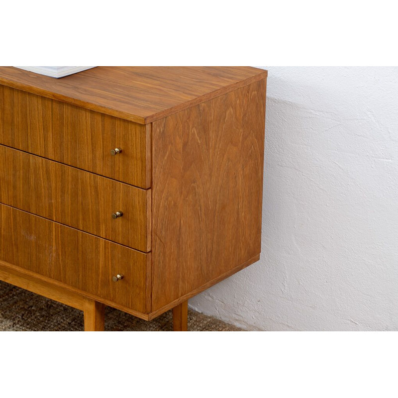 Scandinavian vintage light wood sideboard, 1960