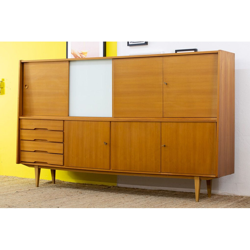 Scandinavian vintage light wood sideboard, 1960