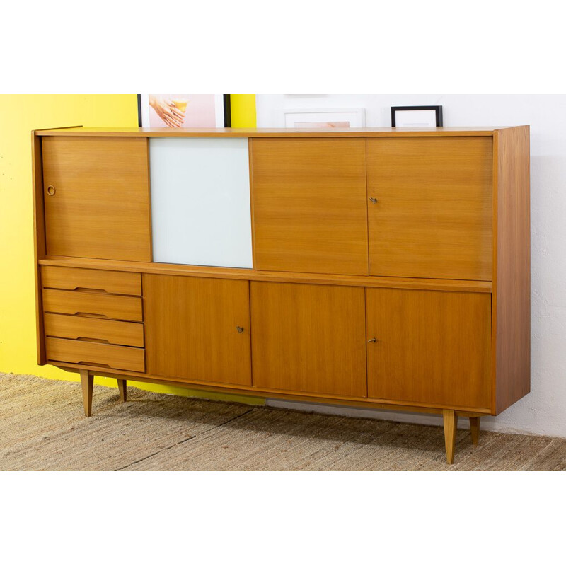 Scandinavian vintage light wood sideboard, 1960