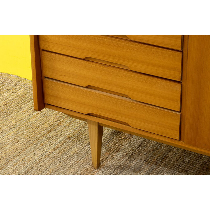 Scandinavian vintage light wood sideboard, 1960