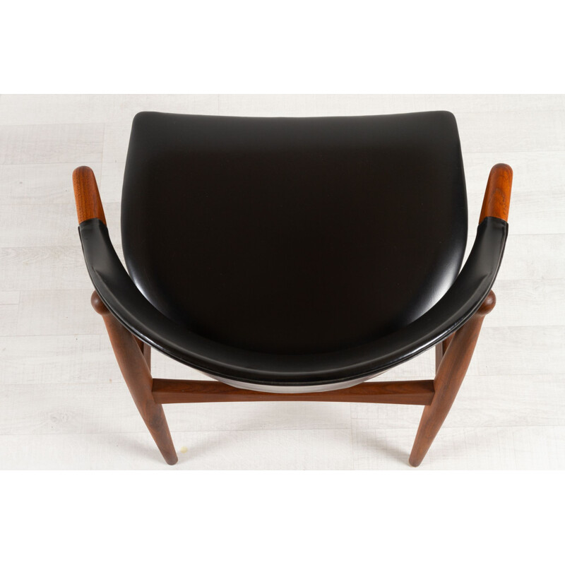 Vintage Danish teak armchair by Arne Vodder for Vamo, 1950s