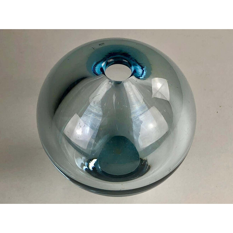 Vintage Danish handblown glass vase by Per Lütken for Holmegaard, 1950s