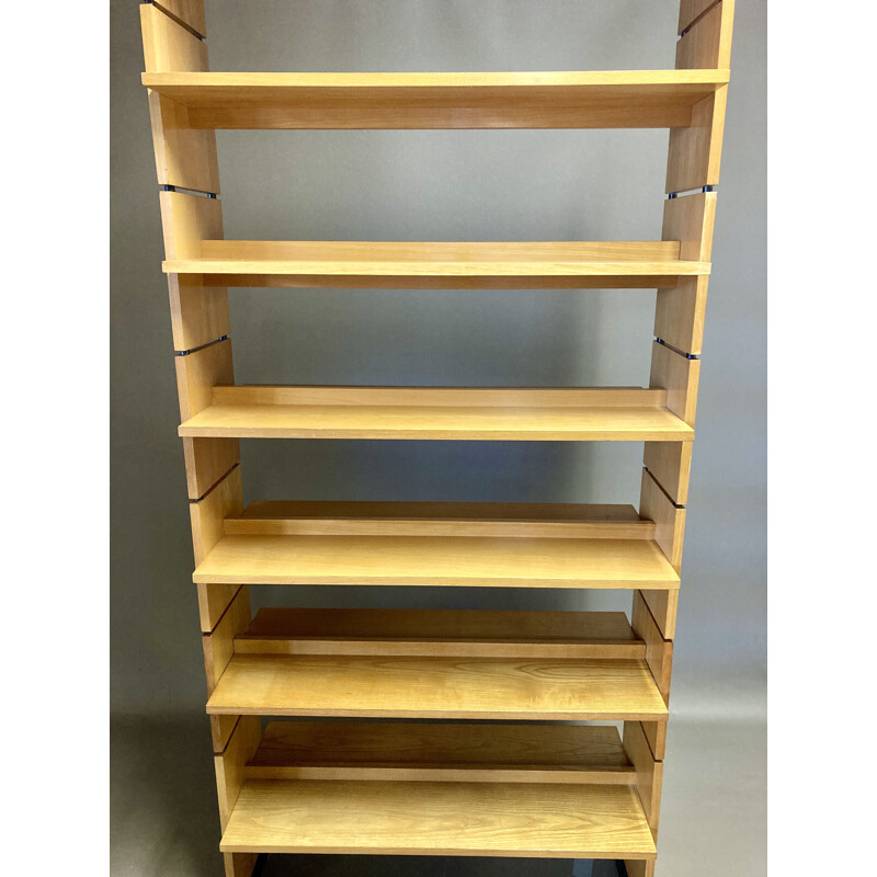 Vintage modular bookcase in ashwood, 1950