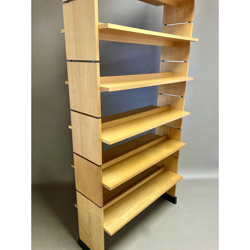 Vintage modular bookcase in ashwood, 1950