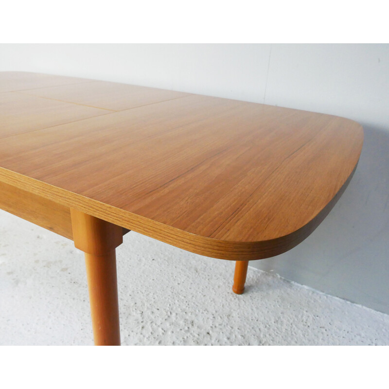 Mid century extending dining table by Schreiber, UK 1970s