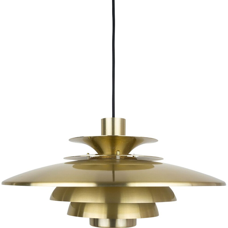 Danish vintage pendant lamp Verona by Kurt Wiborg for Jeka, Denmark 1980s