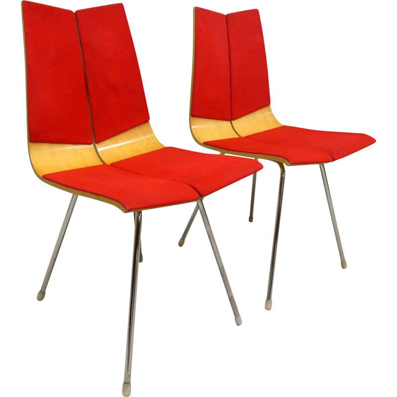 Pair of vintage chairs by Hans Bellmann, 1960
