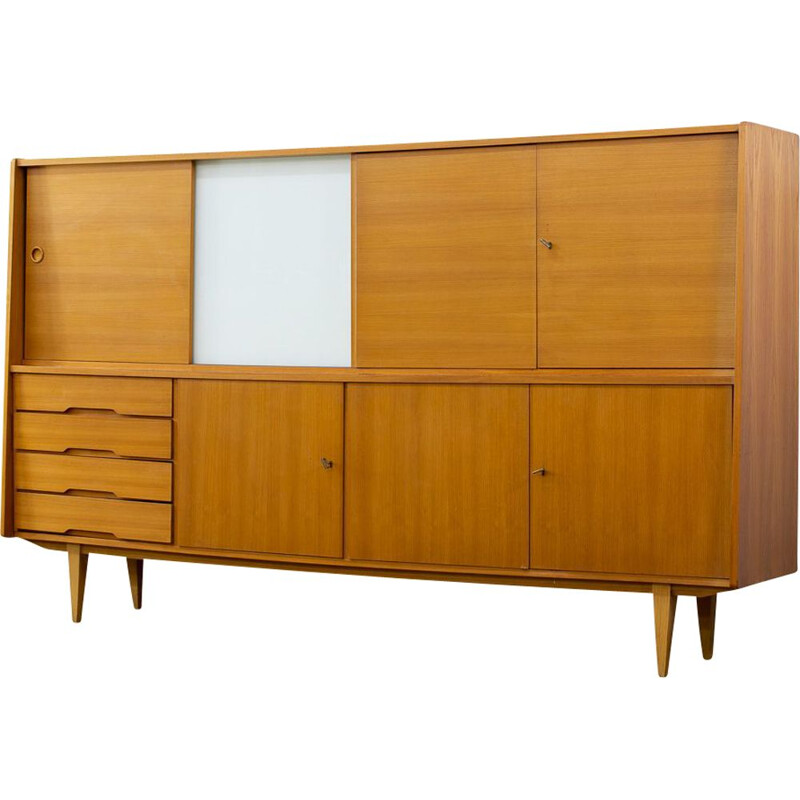 Scandinavian vintage light wood sideboard, 1960