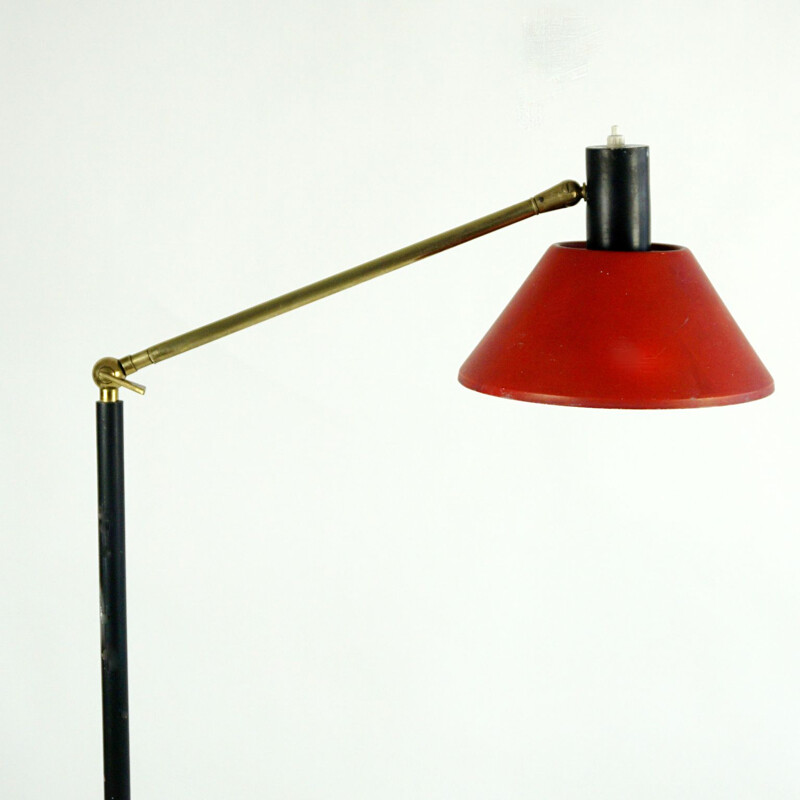 Italian mid century brass floorlamp by Stilux Milano, 1950s