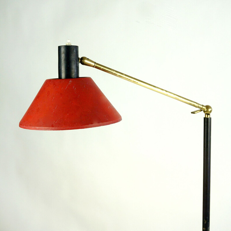 Italian mid century brass floorlamp by Stilux Milano, 1950s