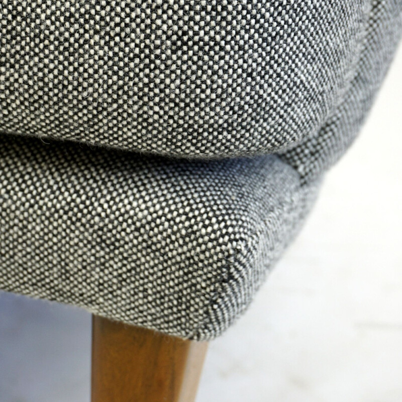 Grey vintage armchair by Oswald Haerdtl, Austria