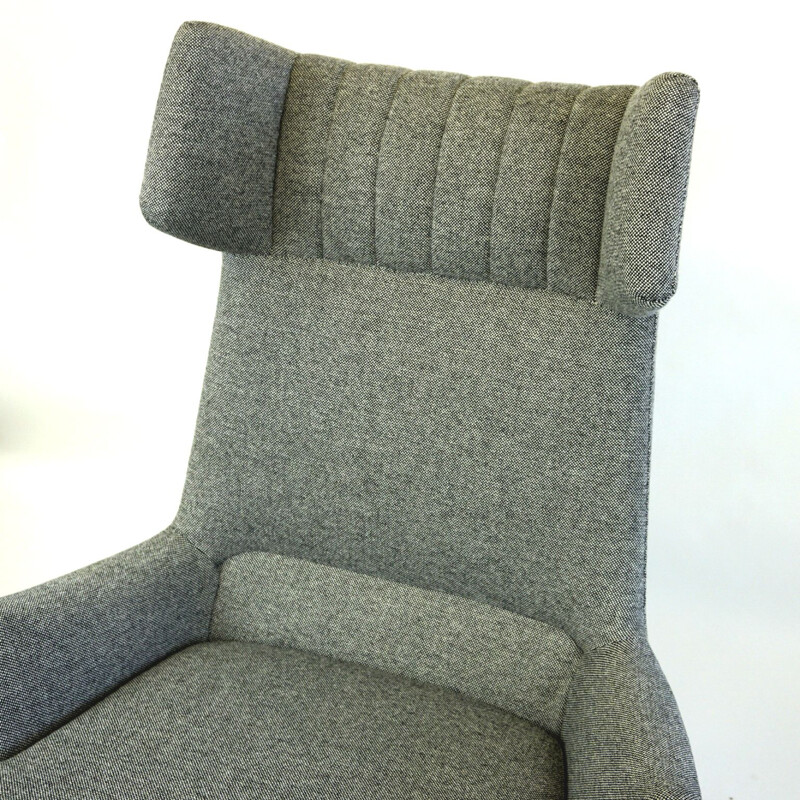 Grey vintage armchair by Oswald Haerdtl, Austria