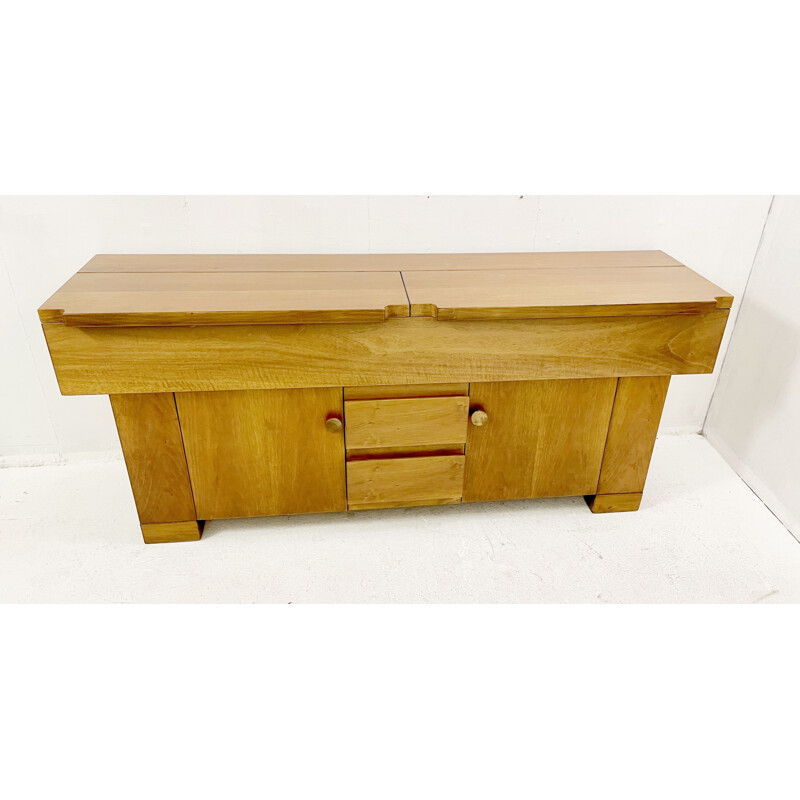 Vintage walnut sideboard "Torbecchia" by Giovanni Michelucci, Italy