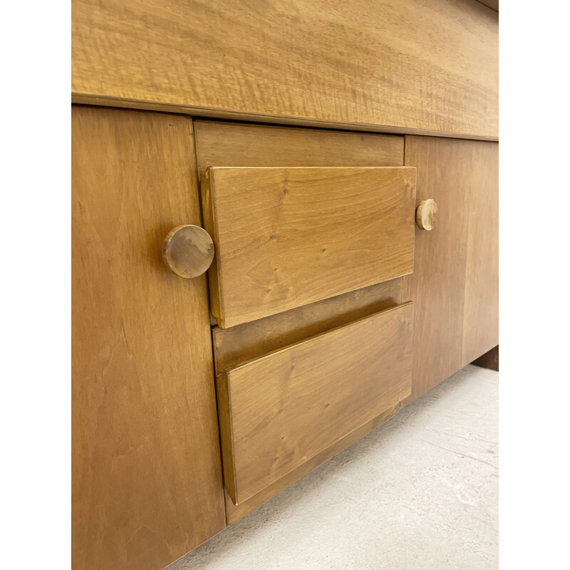 Vintage walnut sideboard "Torbecchia" by Giovanni Michelucci, Italy