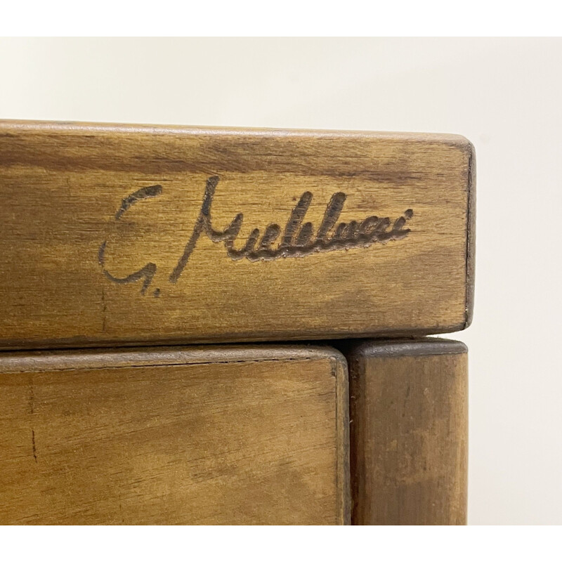 Vintage walnut sideboard "Torbecchia" by Giovanni Michelucci, Italy