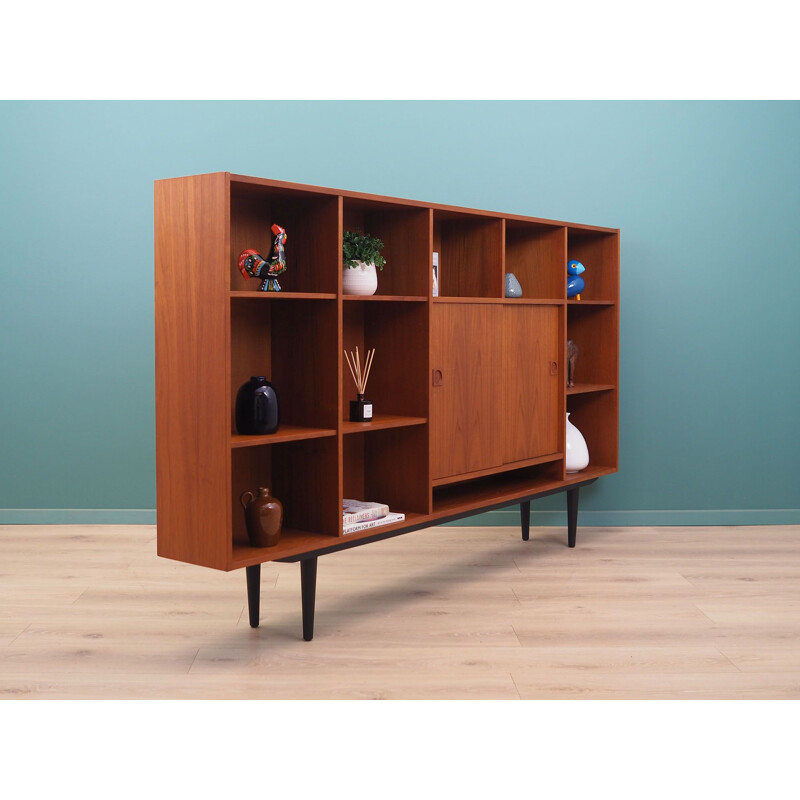 Teak vintage Danish bookcase by Farsø Møbelfabrik, 1970s