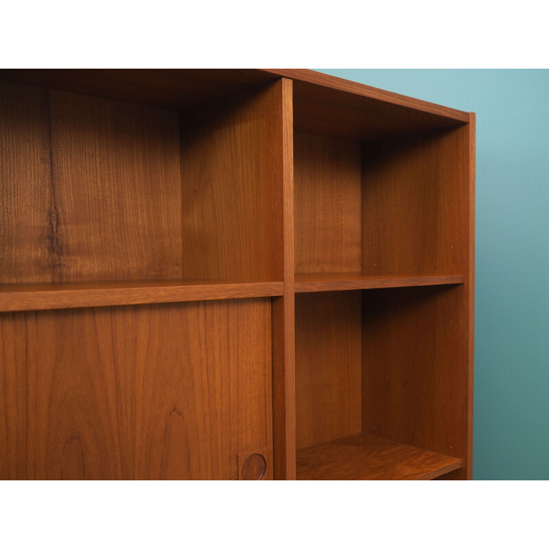 Teak vintage Danish bookcase by Farsø Møbelfabrik, 1970s