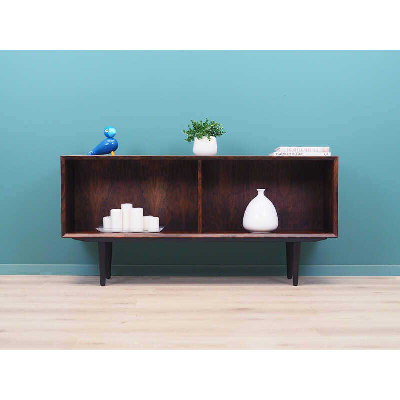 Rosewood vintage Danish bookcase by Brouer Møbelfabrik, 1970s