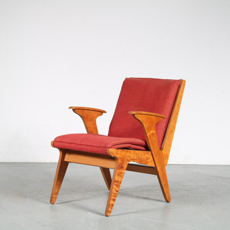 Fauteuil vintage "Sliedrecht" par Wim van Gelderen pour Spectrum, Pays-Bas 1950