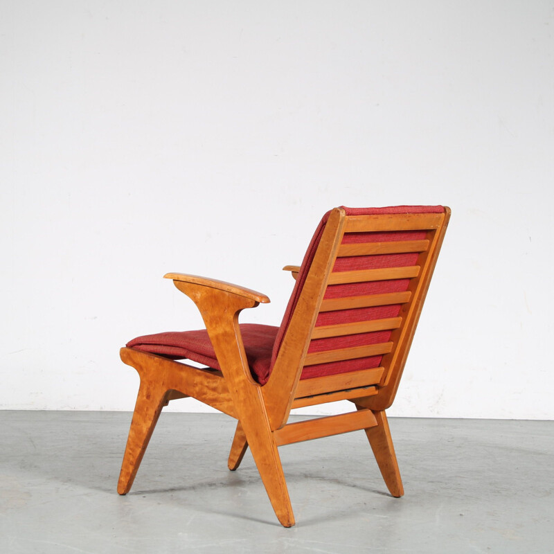 Vintage "Sliedrecht" armchair by Wim van Gelderen for Spectrum, Netherlands 1950s