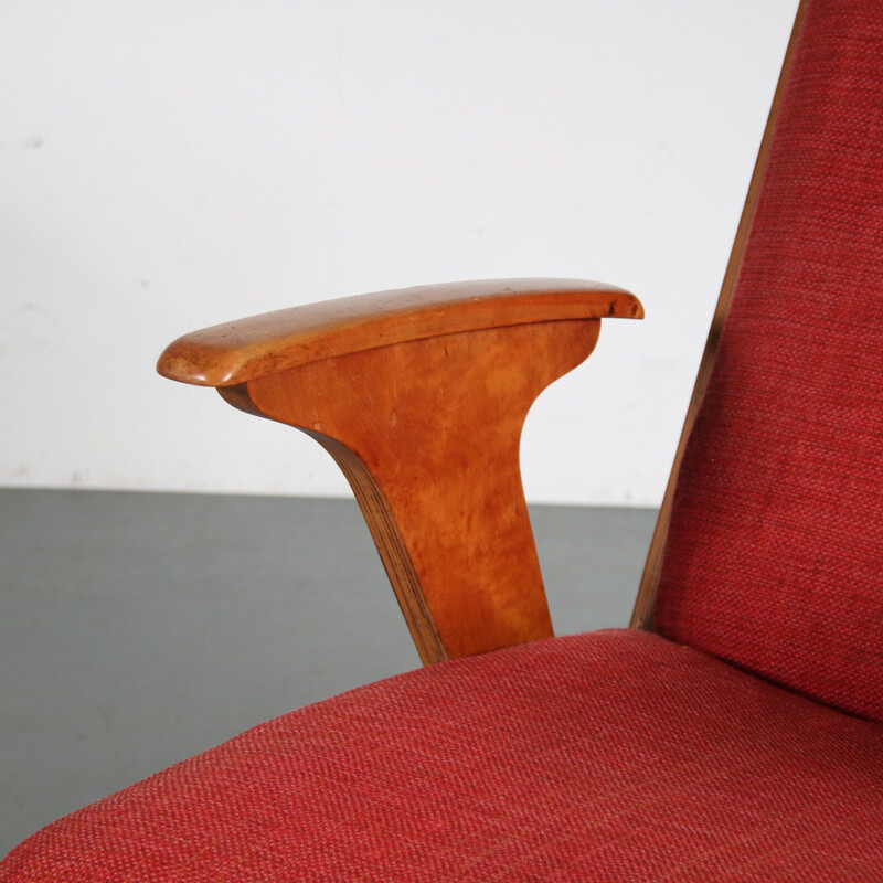 Vintage "Sliedrecht" armchair by Wim van Gelderen for Spectrum, Netherlands 1950s