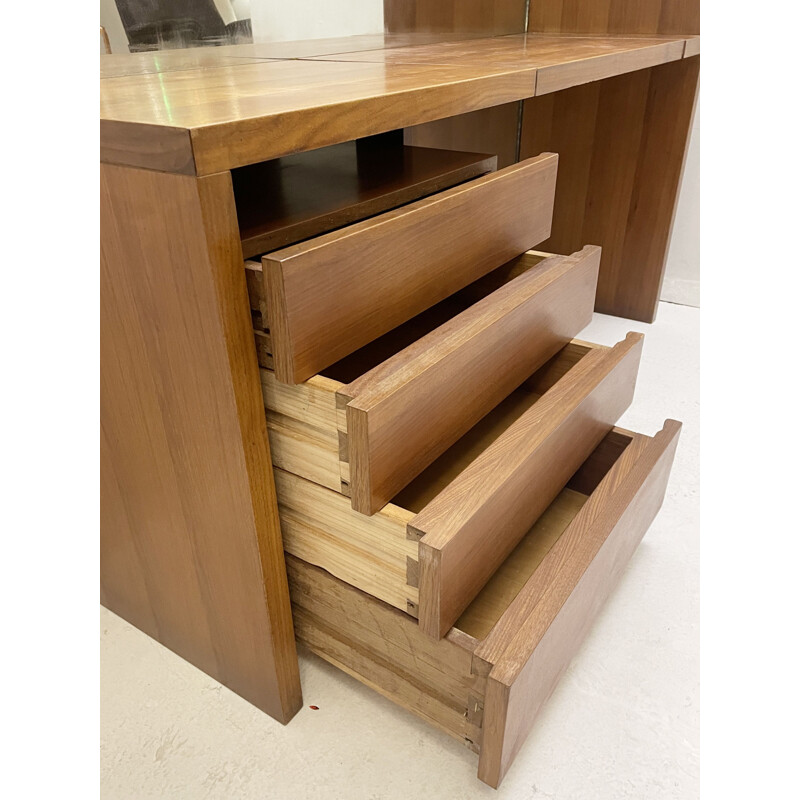 Mid-century wooden dressing table, Italy 1950s