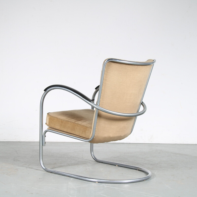 Vintage armchair by W.H. Gispen for Gispen, Netherlands 1950s