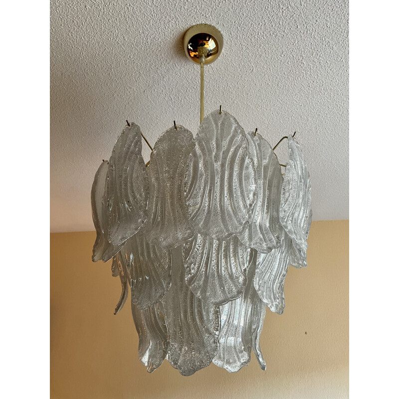 Vintage Murano crystals pendant lamp by Barovier&Toso