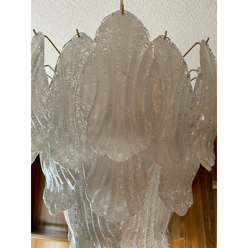 Vintage Murano crystals pendant lamp by Barovier&Toso