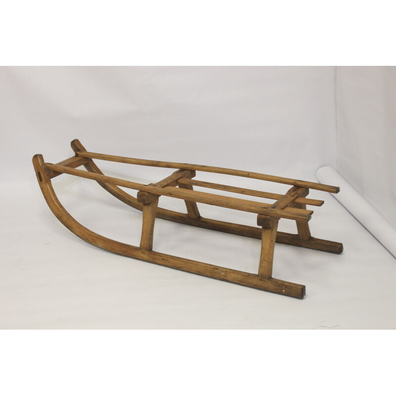 Vintage wooden sled