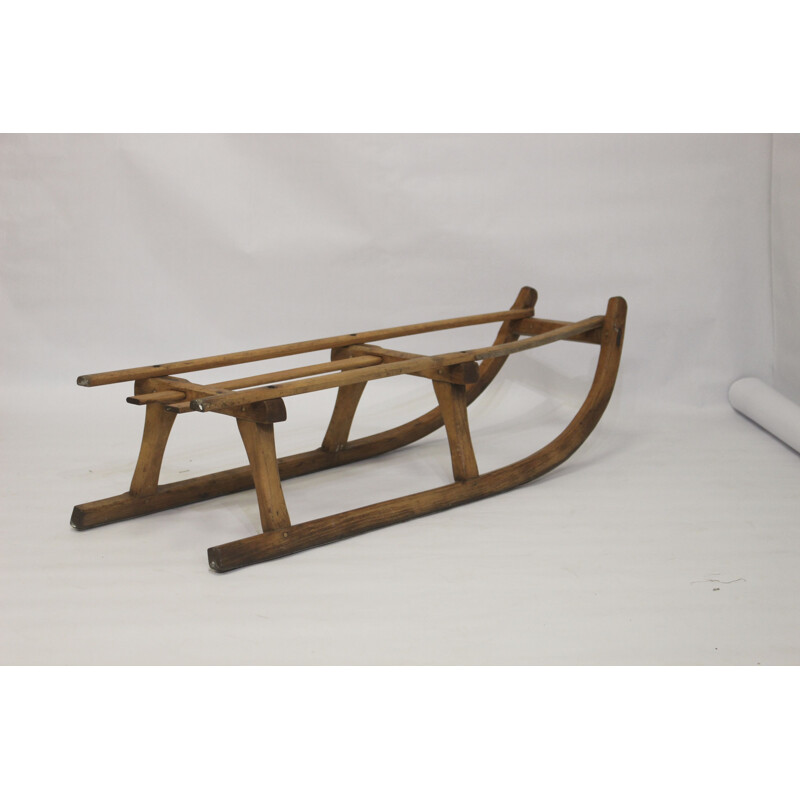 Vintage wooden sled