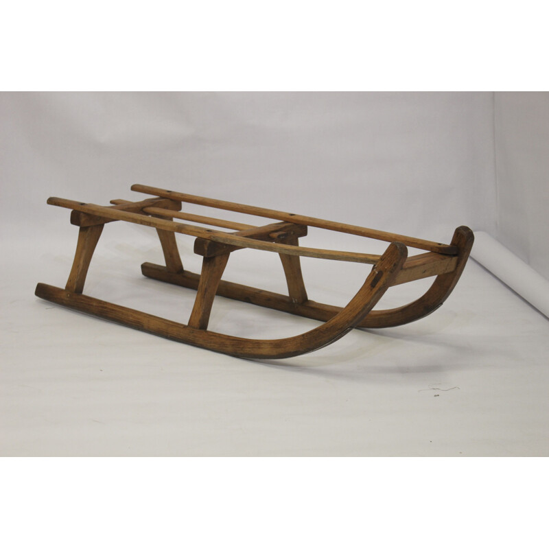 Vintage wooden sled