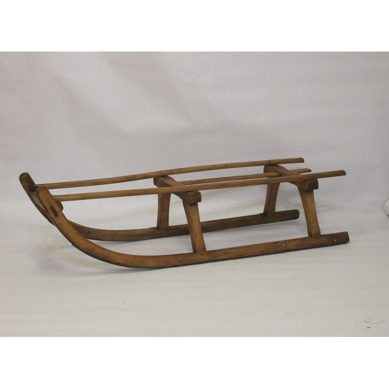 Vintage wooden sled