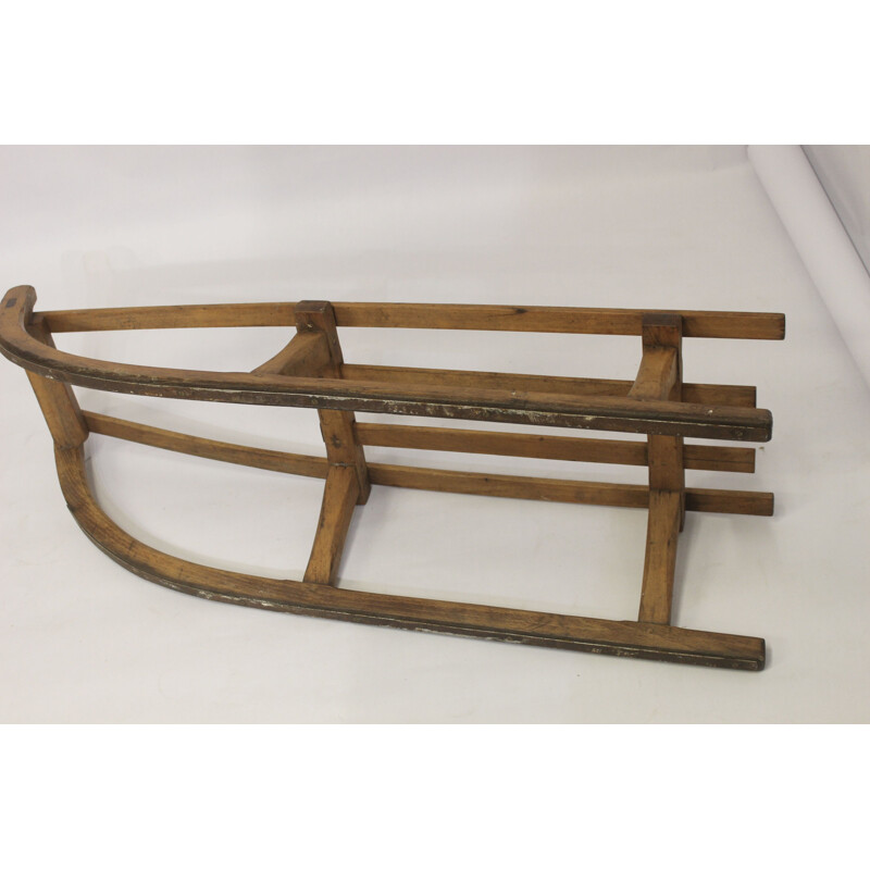 Vintage wooden sled