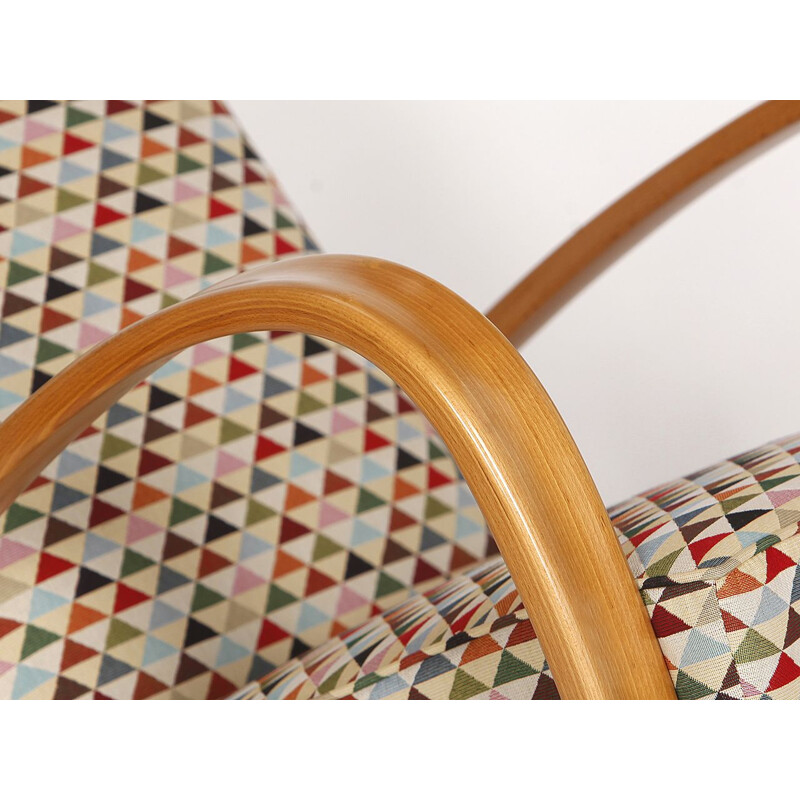 Vintage armchair in fabric by Jindrich Halabala for Spojene Up Zavody, 1930s