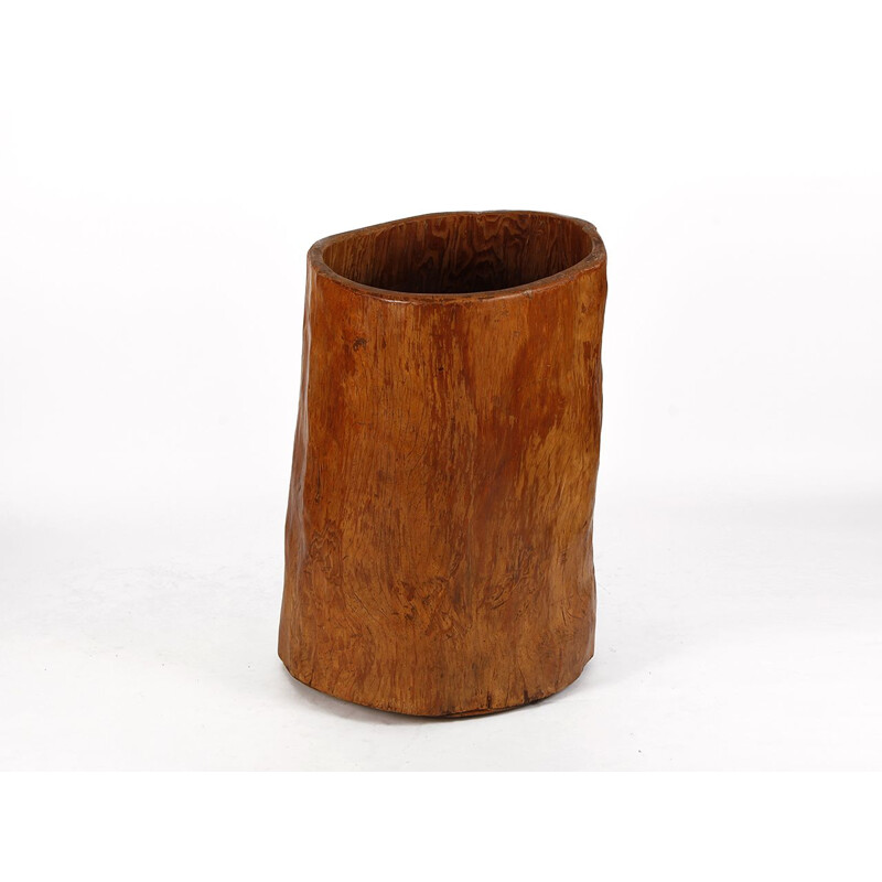 Mid century wood storage vessel, Czechoslovakia