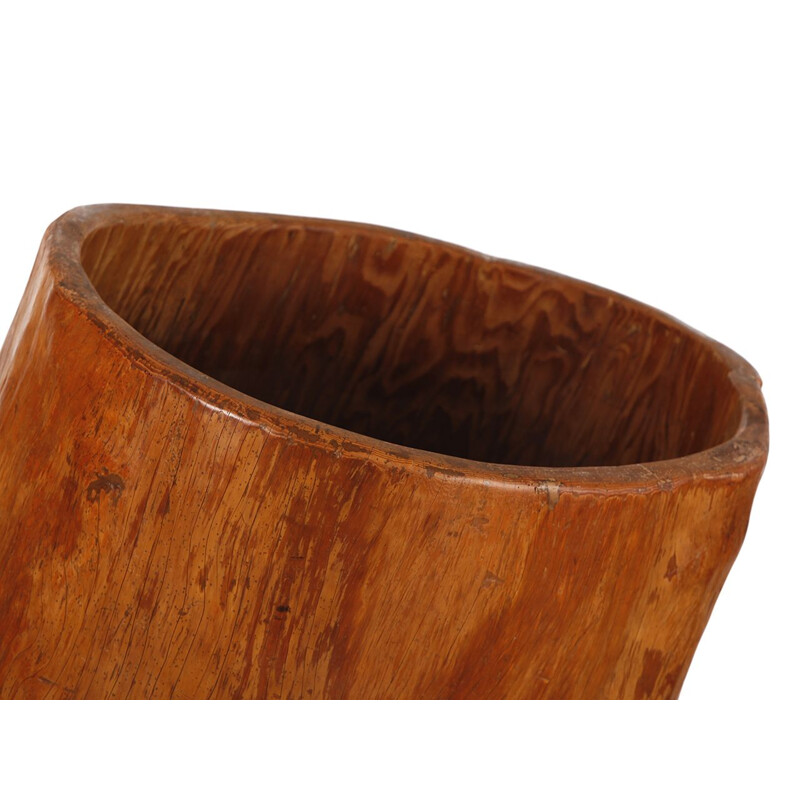 Mid century wood storage vessel, Czechoslovakia