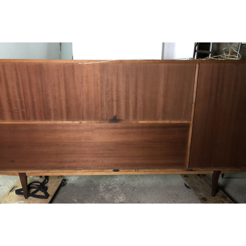 Scandinavian vintage rosewood highboard by Arnø, 1960