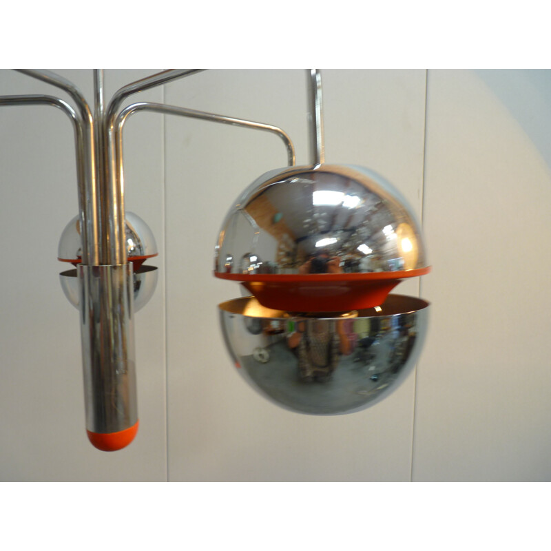 Space Age chandelier by Massive, 1970s