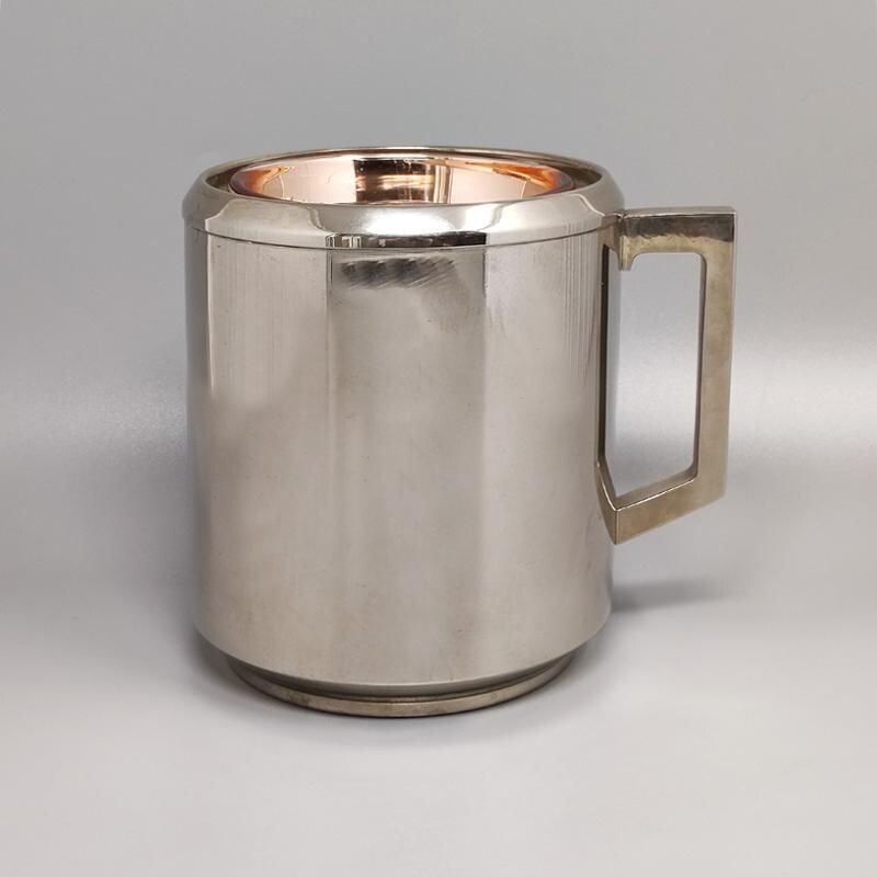 Vintage ice bucket by Aldo Tura for Macabo, Italy 1960