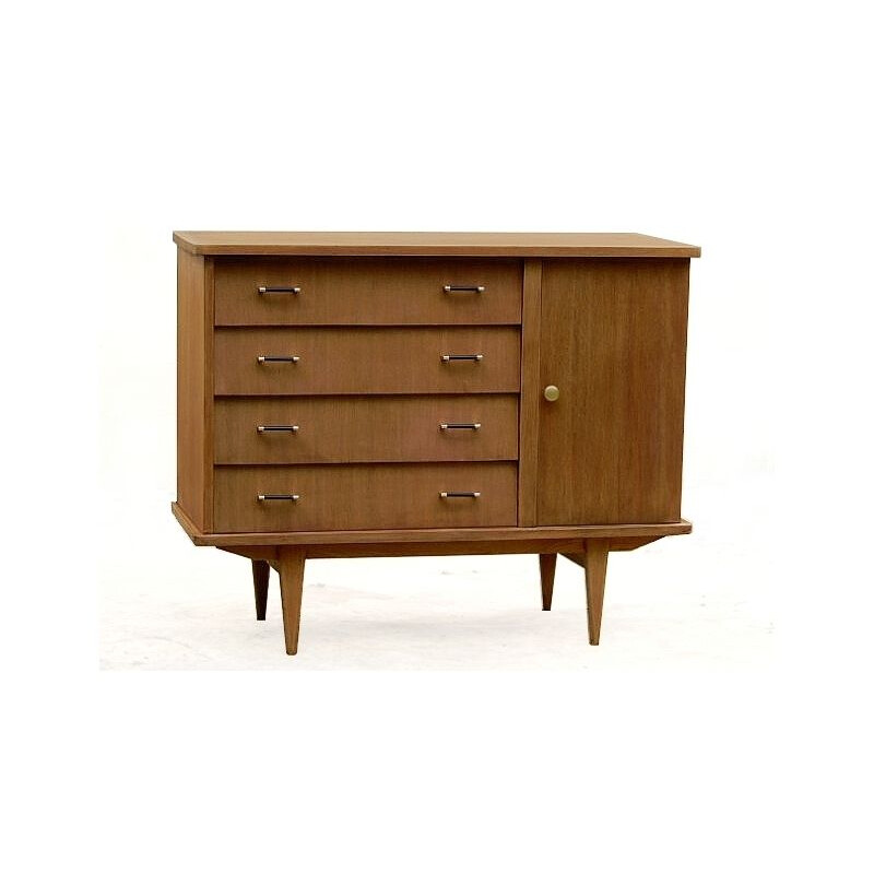 Vintage solid wood chest of drawers, 1950