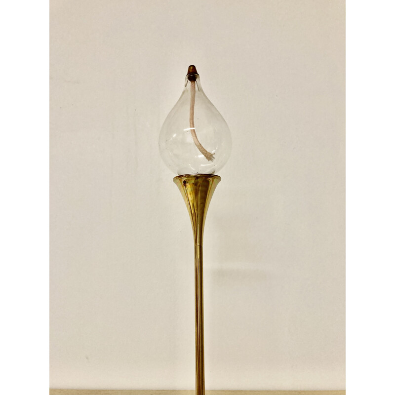 Scandinavian vintage oil lamp by Hans Arne Jakobsen, 1950