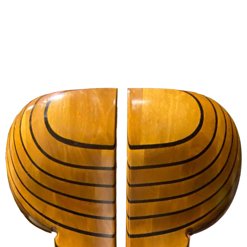 Conjunto de 4 cadeiras africanas vintage de Afra e Tobia Scarpa para Maxalto, 1976