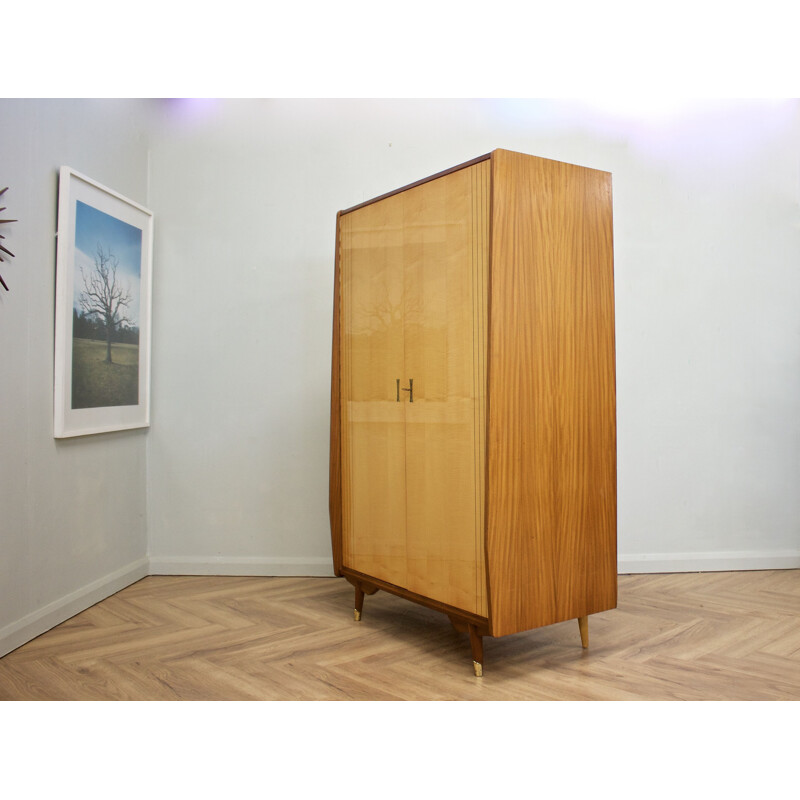 Mid-century Italian maple and teak cabinet, 1950s