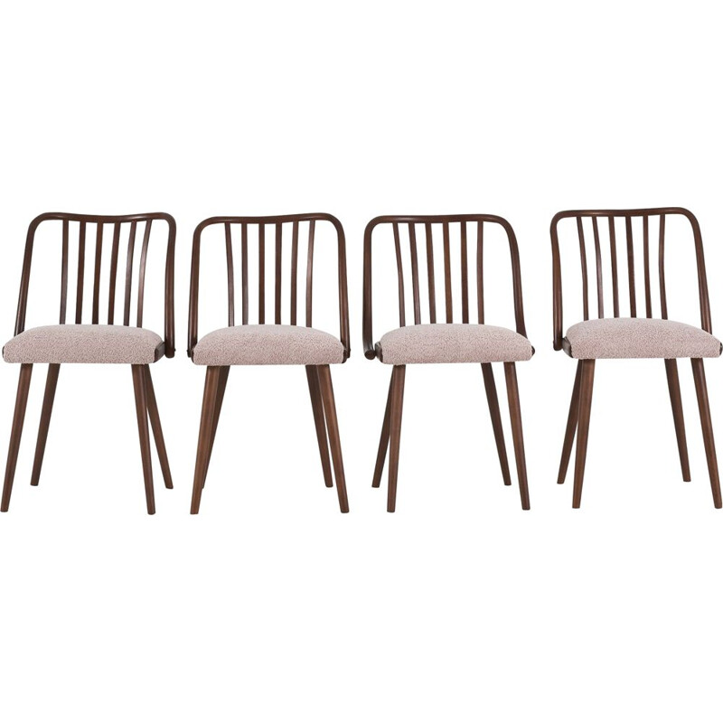 Set van 4 vintage stoelen van A. Suman voor Ton, 1960