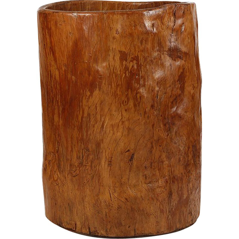 Mid century wood storage vessel, Czechoslovakia