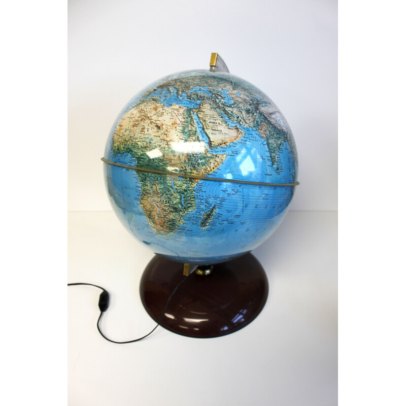 Vintage lichtgevende globe van NovaRico, 1980